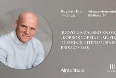 Juozo Gaižausko knygos ”Kobros lopšinė” literatūrinis, muzikinis ir teatrinis pristatymas - Event image