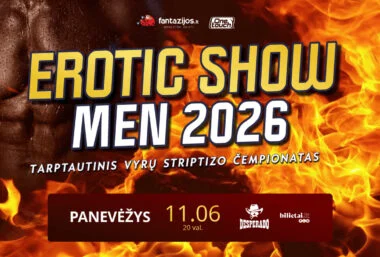 EROTICshowMEN 2026 | PANEVĖŽYS - Event image