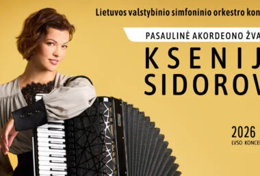 LVSO koncerte – pasaulinė akordeono žvaigždė KSENIJA SIDOROVA - Event image