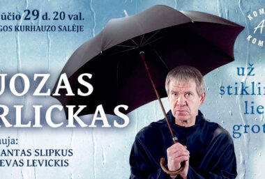 JUOZAS ERLICKAS. Už stiklinių lietaus grotų - Event image