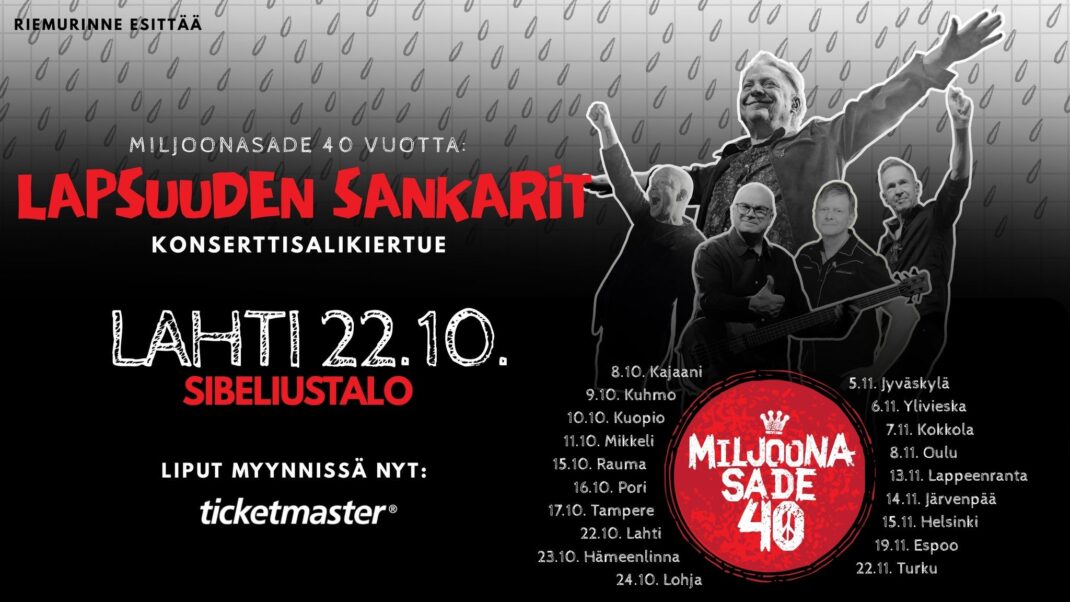 Miljoonasade 40 vuotta: Lapsuuden sankarit -juhlakiertue - Event image 3