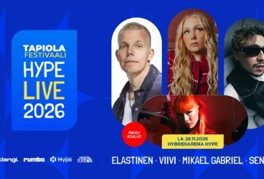 Pikkujoulut: Elastinen + VIIVI + Mikael Gabriel + Senya - Event image