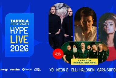 Pikkujoulut: YÖ + Neon 2 + Olli Halonen + Sara Siipola - Event image