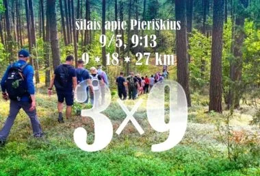 3X9 Pieriškių šilais - Event image