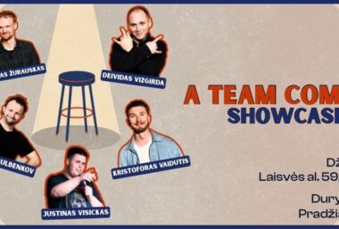 A Team comedy showcase (Kaunas) - Event image