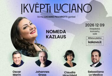 Nomeda Kazlaus ir tarptautiniai svečiai. Šventinis gala koncertas. Luciano Pavarotti garbei - Event image