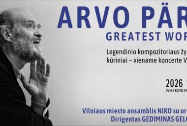 ARVO PÄRT: GREATEST WORKS. Legendinio kūrėjo muzikos vakaras: žymiausi kūriniai – viename koncerte. NIKO su orkestru, dir. Gediminas Gelgotas - Event image