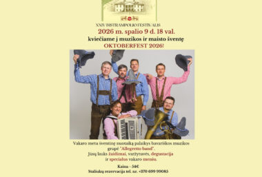 XXIV Bistrampolio festivalis | Muzikos ir maisto šventė OKTOBERFEST 2026 - Event image