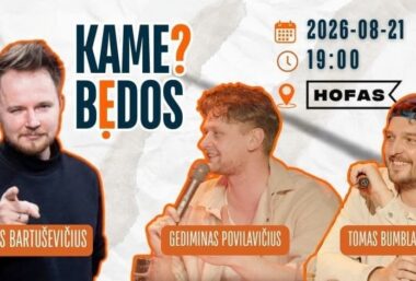KAME BĖDOS? #12 su Mantu Bartuševičiumi / Memel Comedy Co / Klaipėda – Hofas - Event image