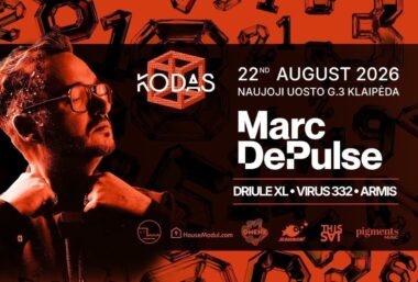 KODAS pristato: MARC DEPULSE + DRIULE XL, ARMIS, VIRUS 332 - Event image