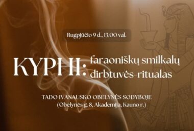 KYPHI: faraoniškųjų smilkalų dirbtuvės–ritualas - Event image