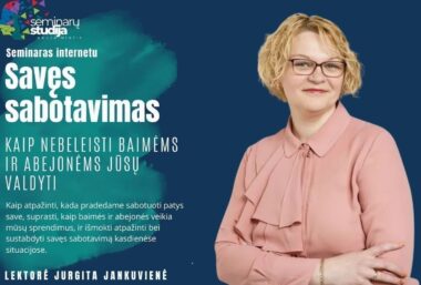 Savęs sabotavimas: kaip nebeleisti baimėms ir abejonėms jūsų valdyti - Event image