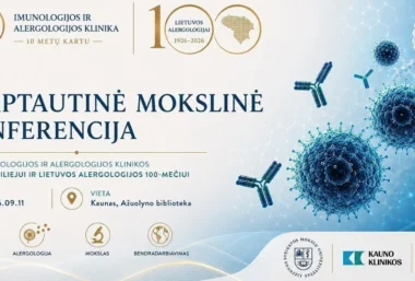 Alergologijos ir klinikinės imunologijos pažanga - Event image