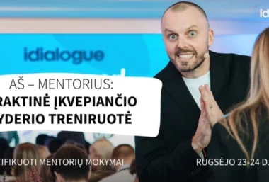 Aš – MENTORIUS: praktinė įkvepiančio lyderio treniruotė (powered by idialogue) - Renginio paveikslėlis