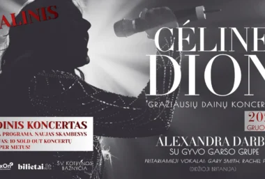 Kalėdinis šou: Gražiausių CELINE DION dainų koncertas | atlieka Alexandra Darby su gyvo garso grupe | PAPILDOMAS - Renginio paveikslėlis