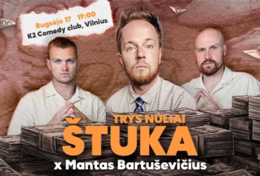 Hiparikai x Mantas Bartuševičius | TRYS NULIAI ŠTUKA - Event image