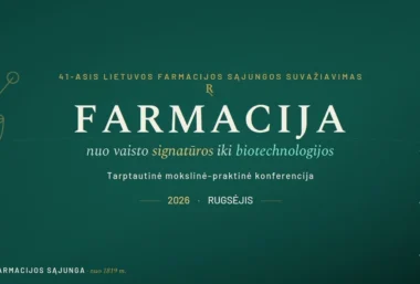 Lietuvos farmacijos sąjungos XLI suvažiavimas ir tarptautinė mokslinė – praktinė konferencija „Farmacija: nuo vaisto signatūros iki biotechnologijos” - Event image