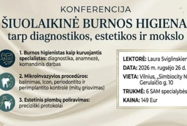 „Šiuolaikinė burnos higiena: tarp diagnostikos, estetikos ir mokslo“ - Renginio paveikslėlis