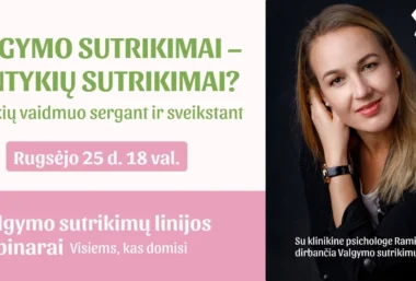 VALGYMO SUTRIKIMAI – SANTYKIŲ SUTRIKIMAI? Santykių vaidmuo sergant ir sveikstant - Event image