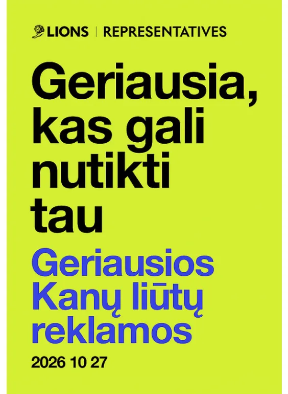 Geriausios Kanų liūtų reklamos 2026 (2026) - Renginio paveikslėlis 2