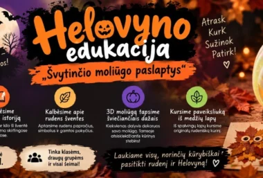 Helovyno edukacija ,,Švytinčio moliūgo paslaptys” - Renginio paveikslėlis