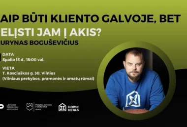 Kaip būti kliento galvoje, bet nelįsti jam į akis? - Imagen del evento
