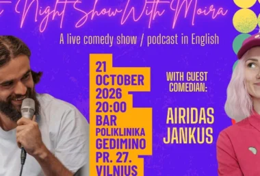 Late Night Show with Moira Adomaite and Airidas Junkus - Pasākuma attēls