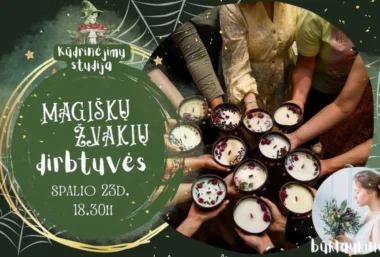 Magiškų žvakių dirbtuvės - Pasākuma attēls
