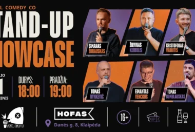 Memel Comedy Co – STAND UP Showcase / HOFAS – Klaipėda / 10.31 - Evenemangsbild