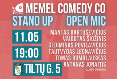 STAND UP Open Mic – Memel Comedy Co – (11.05) Klaipėda / baras Rasãlas - Veranstaltungsbild
